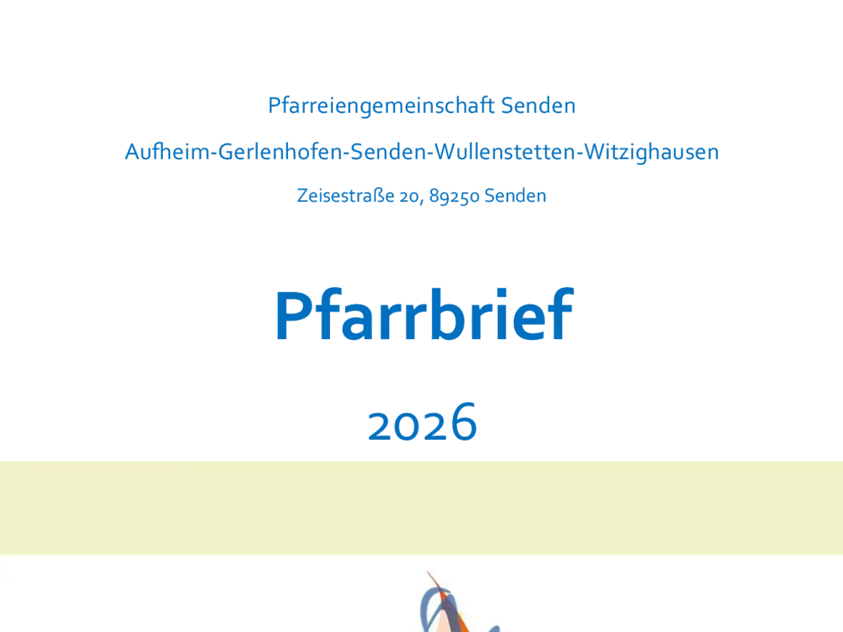 Pfarrbrief Pfingsten
